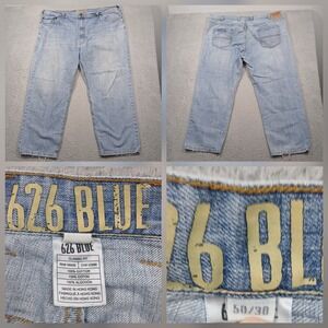 Levi's 626 Blue Classic Fit Jeans Mens 50x30 Light Wash Denim